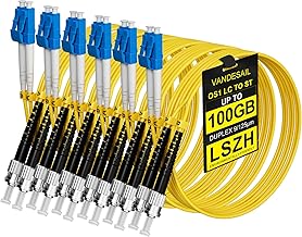 6 Pack 2M Single Mode Fiber Patch Cables