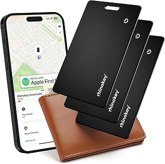 Slim Apple Wallet Tracker Card, Waterproof, 3 Pack