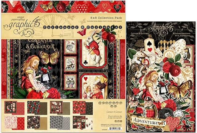 Curiouser & Curiouser Decorative Paper Pack and Die-Cuts
