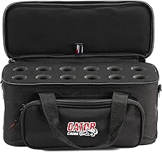 Carrying Bag with Foam Drops for 12 Microphones