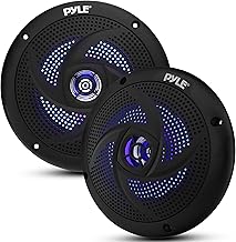Waterproof 6.5-Inch Marine Speakers with LED Lights
