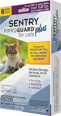 Flea and Tick Treatment for Cats, 6-Month Supply