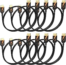 4K DisplayPort to HDMI Cable 3FT, 10-Pack
