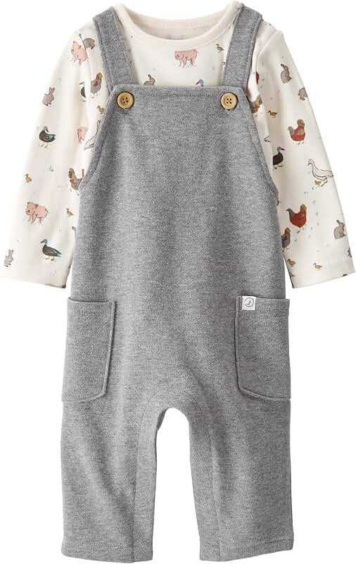 Unisex Baby Organic Cotton Overall Set