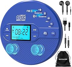 Portable CD Player with Bluetooth and FM Transmitter