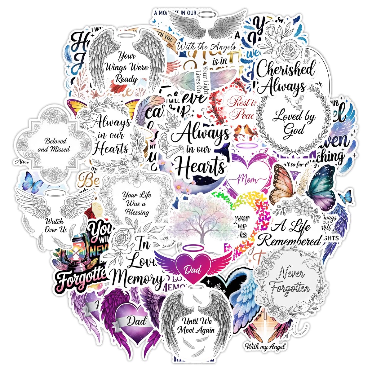 50 Loving Memory Stickers for Remembrance and Inspiration