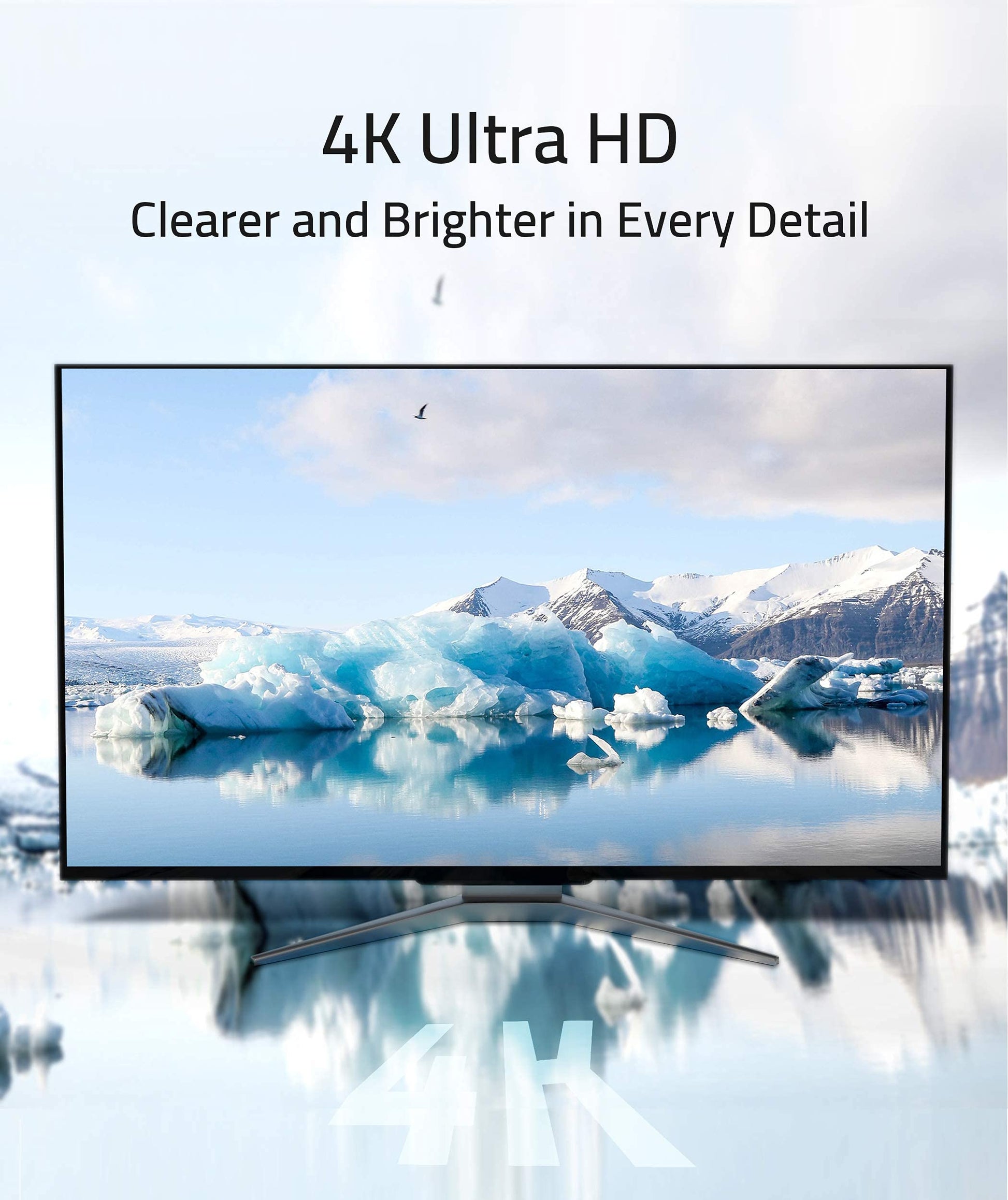 4K DisplayPort to HDMI Adapter [NOT USB] [High-Speed, 2K 60Hz, 1080p 120Hz] Uni-Directional Display Port DP(PC) to HDMI(Monitor) Passive Adapter Compatible with DisplayPort Source Devices[NOT for Hub]