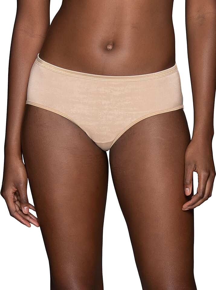 Silky Stretch Hipster Panties with Satin Trim