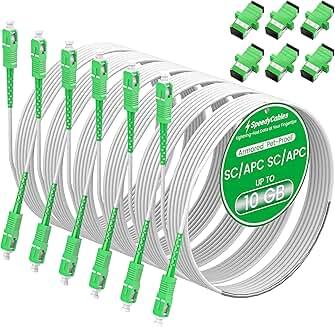 6-Pack 3m SC/APC Armored Single Mode Fiber Cables