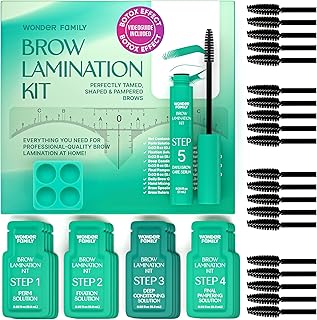 Eyebrow Lamination Kit with 5-Step System and Nourishing Serum