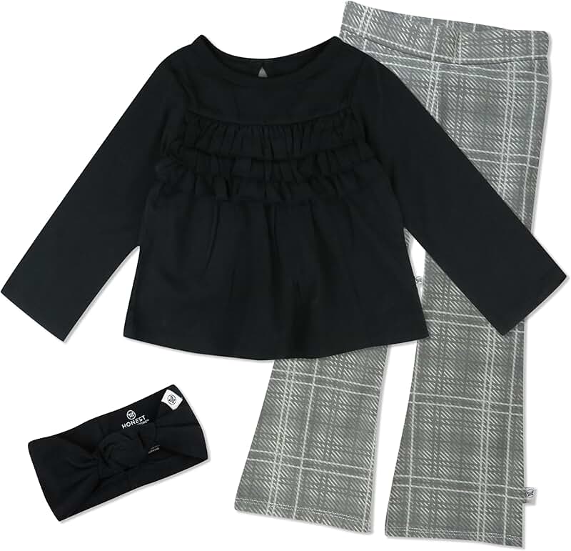 Baby Girl Long Sleeve Top, Leggings, and Headband Set
