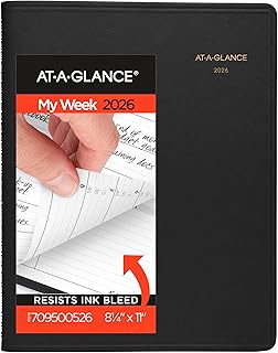 Large weekly appointment book planner, 8-1/4" x 11"