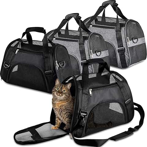Soft Cat Carrier Bag for Small Pets, 4 Pack