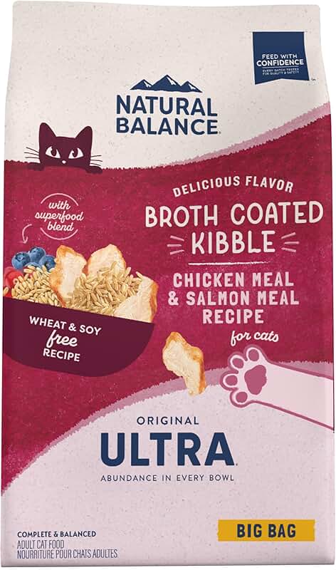 Natural Balance Original Dry Cat Food, Chicken and Salmon, 15 lbs
