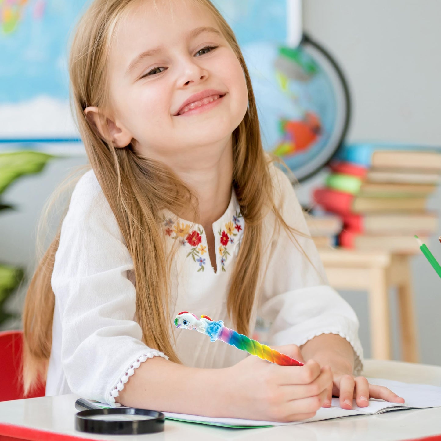 Rainbow Unicorn Novelty Pen for Kids and Adults