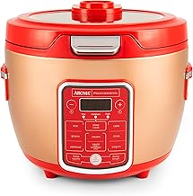 Cool Touch Rice Cooker with Glass Lid and 11 Presets
