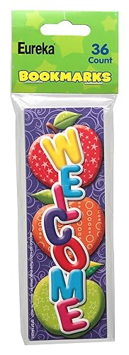 Set of 36 colorful bookmarks for reading