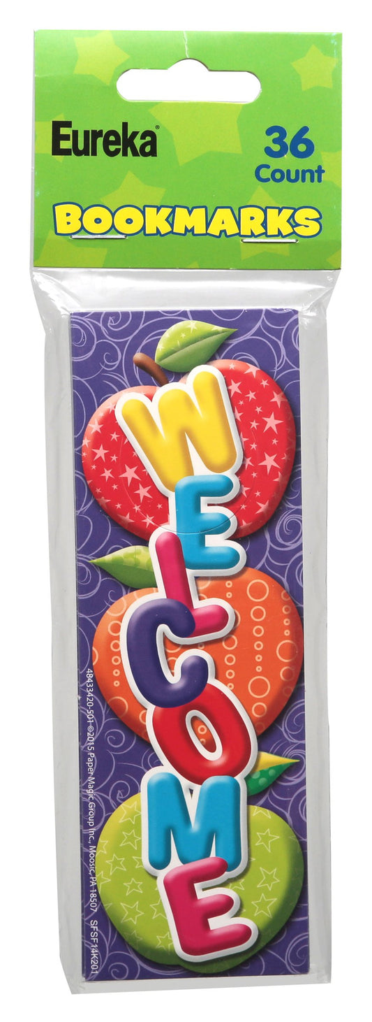 Set of 36 colorful bookmarks for reading