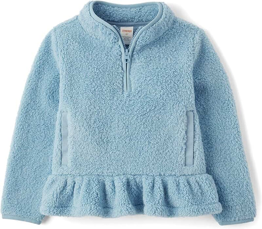 Baby Girls' and Toddler Half Zip Pullover
