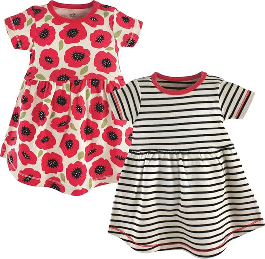 Short-sleeve dresses, 2-pack