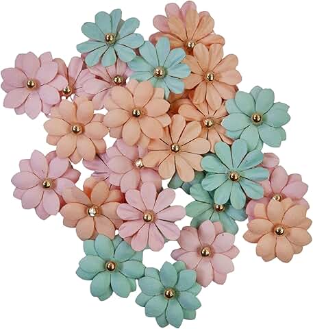 Multicolored Flower Craft Embellishments