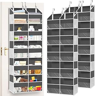 Two Over-the-Door Organizers with Five Tiers and Ten Compartments
