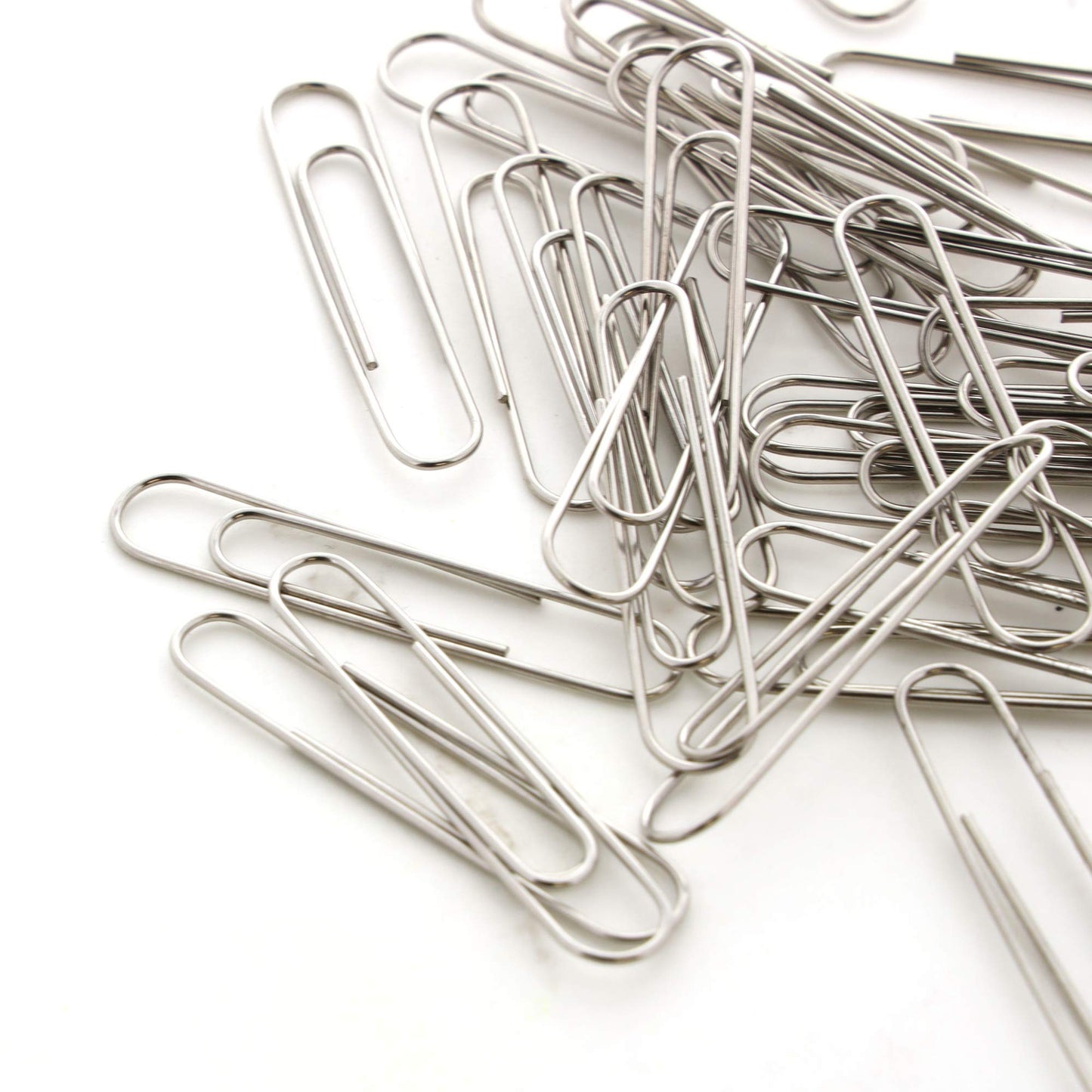 Large Silver Paper Clips, 50mm, Pack of 100