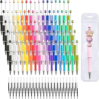210-Piece Beadable Pen DIY Kit with Refills and Bags