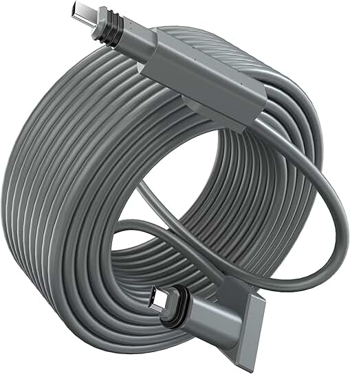 75FT Waterproof Satellite Extension Cable in Grey