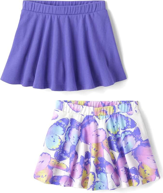 Baby Girls' and Toddler Skort with Stretch Waistband