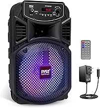 Portable 300W Bluetooth PA Speaker with Lights and Microphone