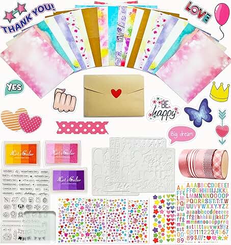 Greeting Card Making Kit with 28 Cards and Supplies