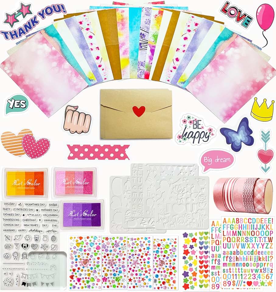 Greeting Card Making Kit with 28 Cards and Supplies