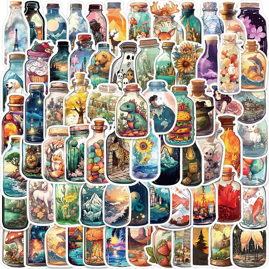 150 Aesthetic Waterproof Vinyl Stickers for Water Bottles and More