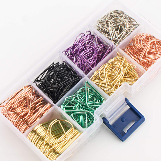 Multicolor Assorted Paper Clips, 300 Pack