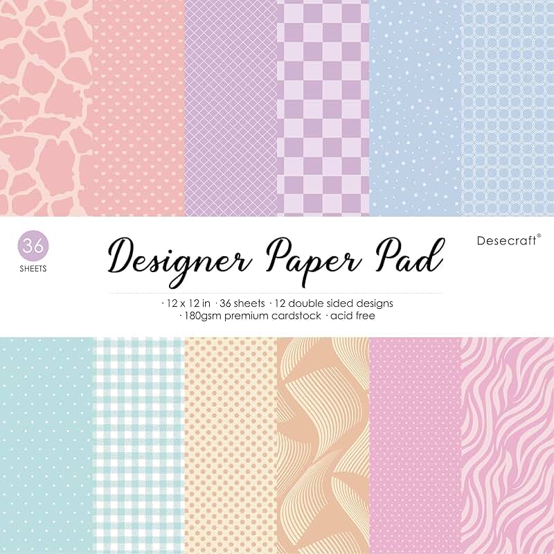 Pastel Easter Scrapbooking Cardstock, 36 Sheets