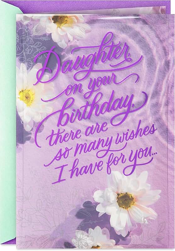 Birthday Card for Daughter with Many Wishes