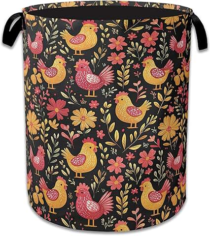 Foldable Oxford Cloth Chicken Laundry Basket with Handle