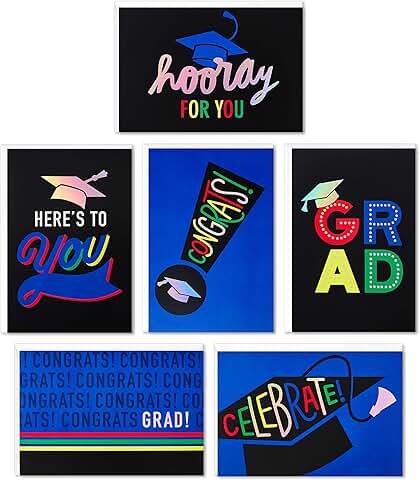 Bulk Graduation Card Assortment with 36 Cards and Envelopes