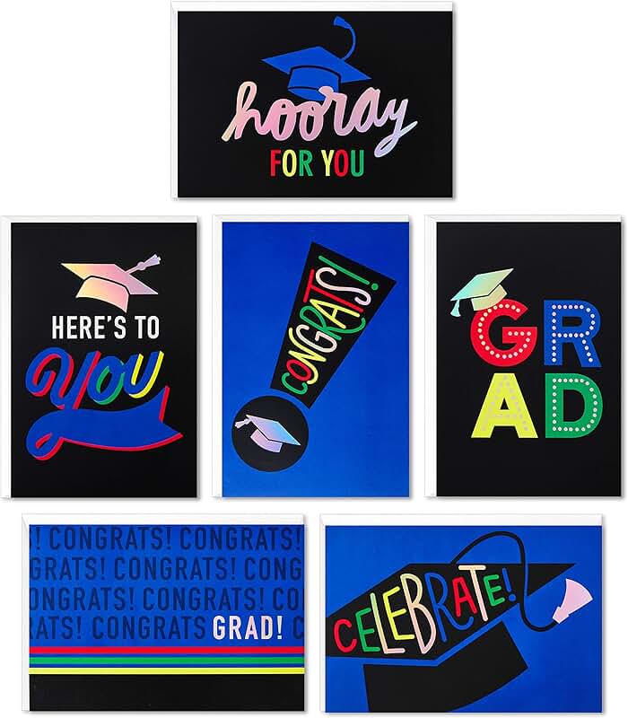 Bulk Graduation Card Assortment with 36 Cards and Envelopes