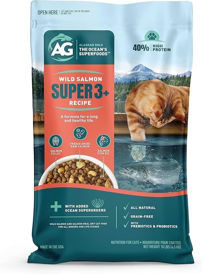 All-Natural Salmon Cat Food for Kittens and Adults