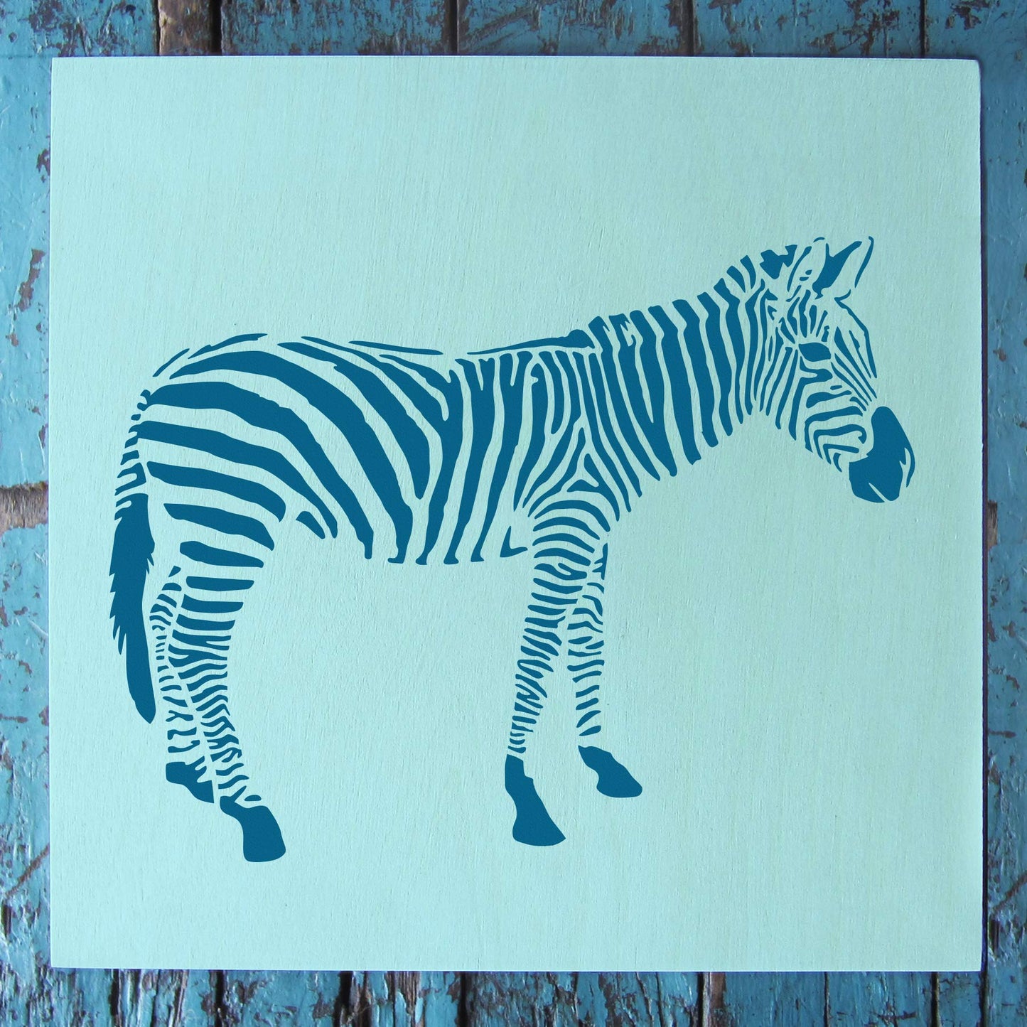 Zebra Reusable Mylar Stencil 5.75" x 6"