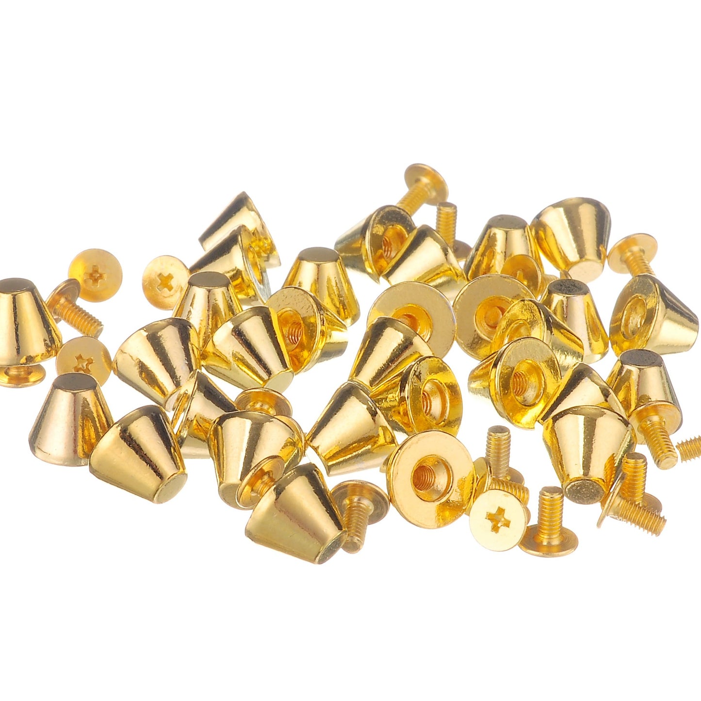 10 Sets Gold 8MM Mushroom Studs and Spikes