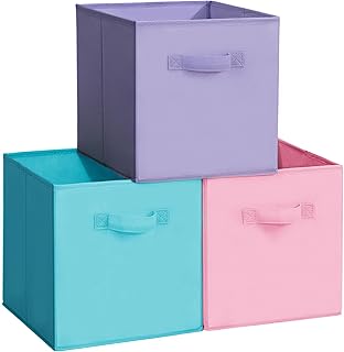 Set of 3 Collapsible Fabric Storage Bins