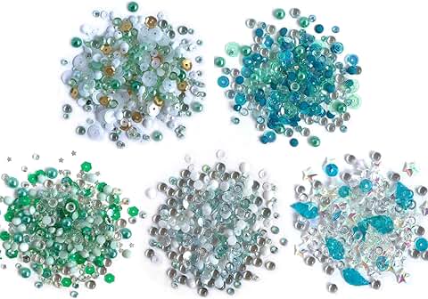 Iridescent Embellishments for Crafts, 50g