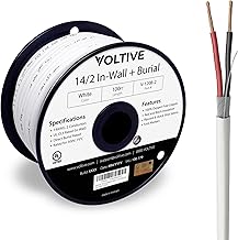 14/2 Speaker Wire, 100 ft, White, UL Listed