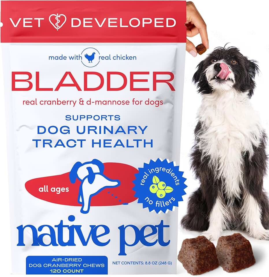 Dog Cranberry UTI Support Chews for Bladder and Kidney