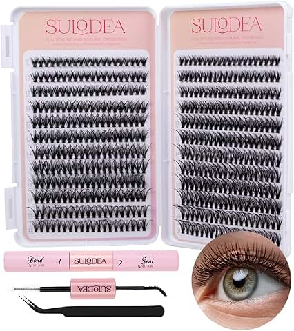 DIY Lash Extension Kit with 480 Clusters and Tools