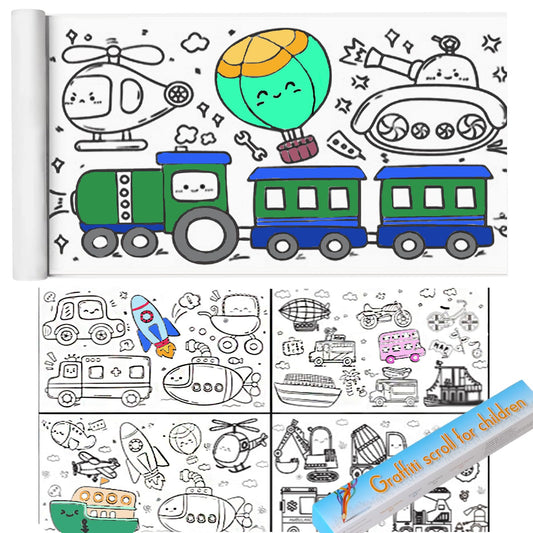 Coloring Paper Roll 118x11.8cm for Watercolor and Crayons