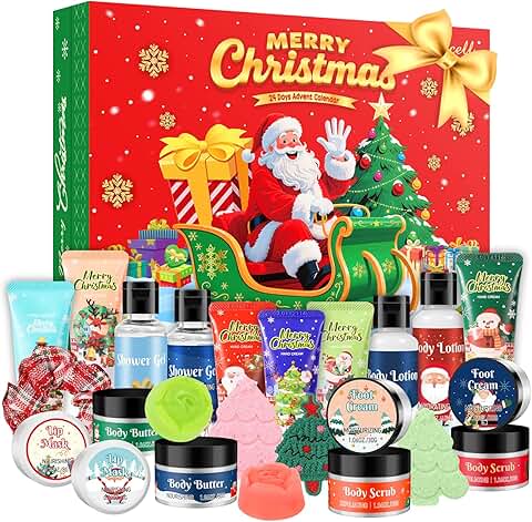 Christmas Beauty Calendar with 24 Surprise Gifts